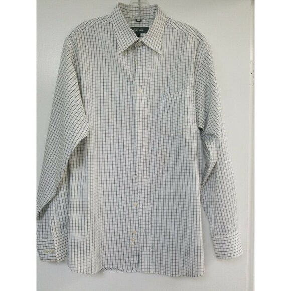 Kenneth Cole Reaction Button Up Shirt Mens LARGE - Picture 1 of 6